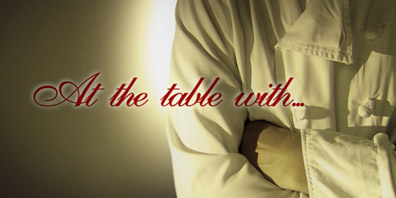 At the table with
