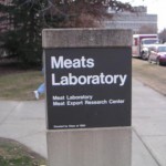meat lab sign