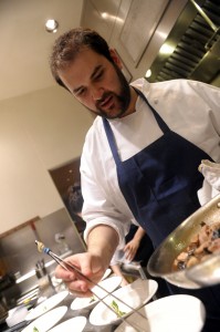 mike plating the lamb kidney course